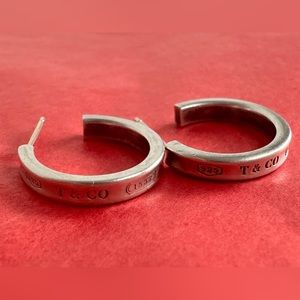Tiffany & Co 1837 hoop earrings